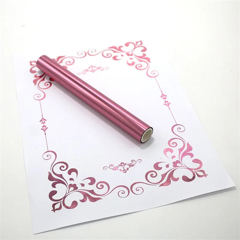 2025 New Toner Reactive Foil by Laser Printer and Laminator Colorful Foil for DIY Scrapbook Invitation Greeting Cards Stickers
