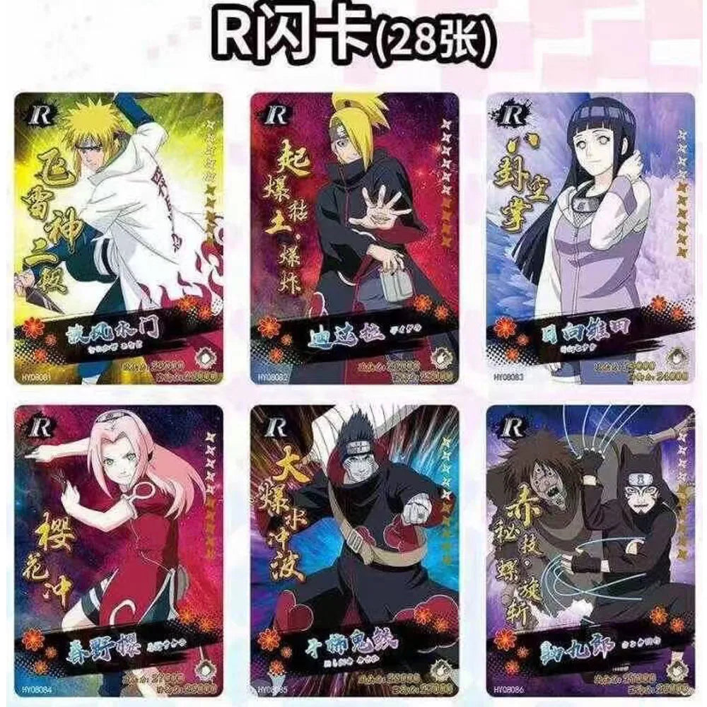 Special offer NARUTO Card HY-0830 Booster Box Uchiha Uzumaki Sasuke Tcg Carte Haruno Sakura Hatake Kakashi Game Children Gift