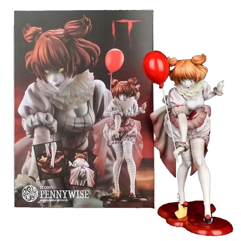 NECA Pennywise Joker Action Figure Toy Doll Horror Halloween Christmas Gift 18cm Bookshelf Ornament