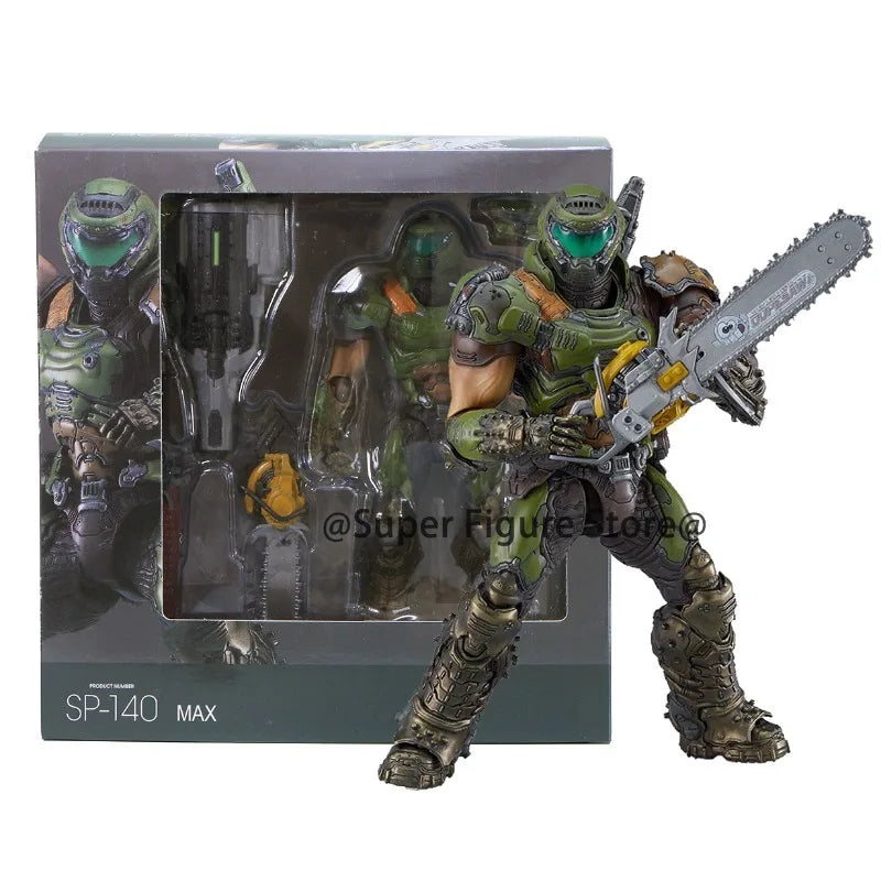 Figma SP-140 Doom Slayer Eternal Action Figure PVC Collection Decorations Model Anime Destroy Warrior Doom Movable Figurine Toys