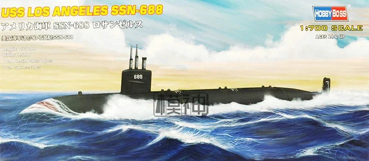 USA Navy USS SSN-21 SEAWOLF Nuclear Attack Submarine 1/700 Scale Plastic Assemble Model Kit HOBBY BOSS