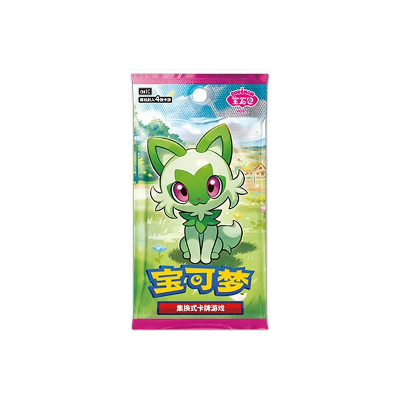 Original Genuine Pokemon Trading PTCG Cards Chinese  Zhu&Purple Collected Pikachu 151 Trip Open From Eternity Booster Pack Gift