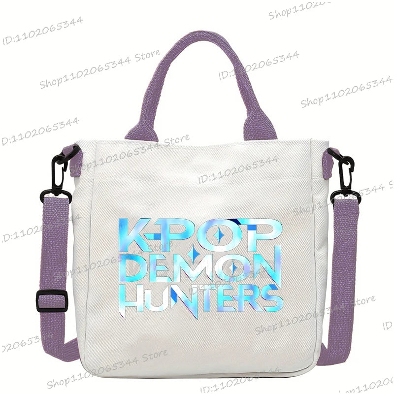 KPop Demon Hunters Anime Women's Crossbody Bag Aesthetics KPop Demon Hunters 2025 Shoulder Bags Korean Fashion  Messenger Bag
