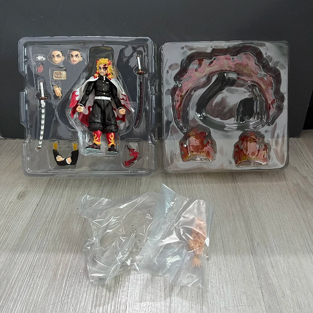 Figma Demon Slayer Figure Kimetsu no Yaiba Rengoku Kyoujurou 553 Tanjirou 498 Agatsuma Zenitsu 522 Kamado Nezuko Kamado 508 Gift