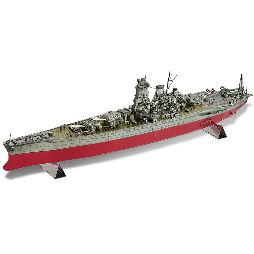 Piececool 3D Puzzles Yamato Nagato Class Battleship Model Building Kit DIY Boat Toys for Adult Brain Teaser Birthday Gifts