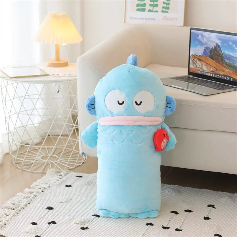 Sanrio Hangyodon Plush Toy Cuddly Hangyodon Stuffed Doll Plushies Hangyodon Fish Throw Pillow Cushion Birthday Girl Gifts