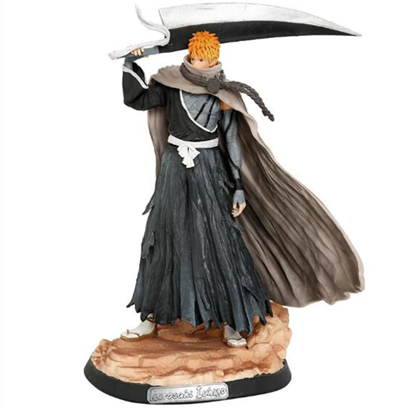 35cm Deluxe Anime Bleach Gk Kurosaki Ichigo Action Figure Handsome Men Model Collection Exquisite Desktop Decoration Friend Gift