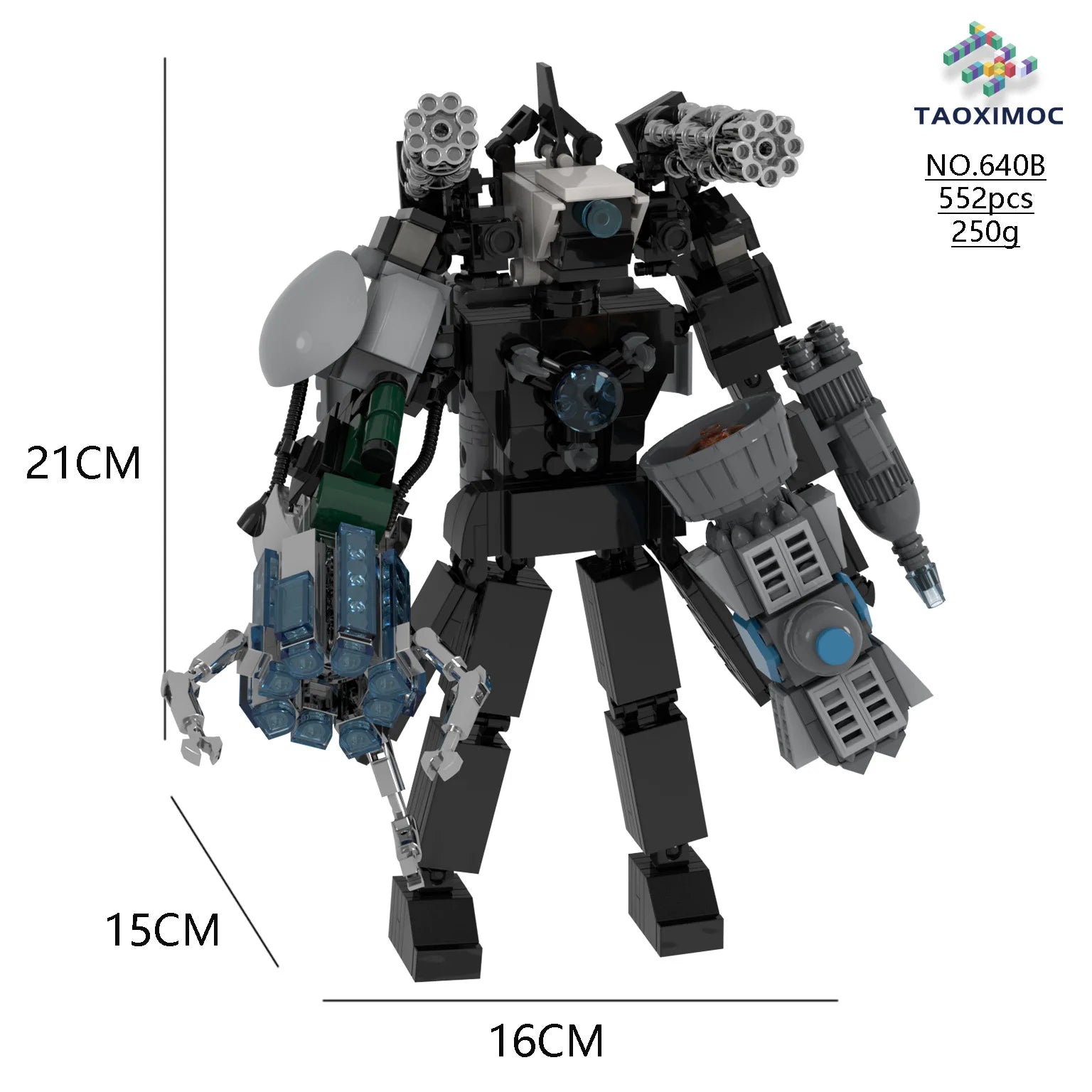 Skibidi Toilet Building Block Horror Game Speakerman Bosses Camara Titan TV Man Cartoon Doll Model Kids Halloween Birthday Gift