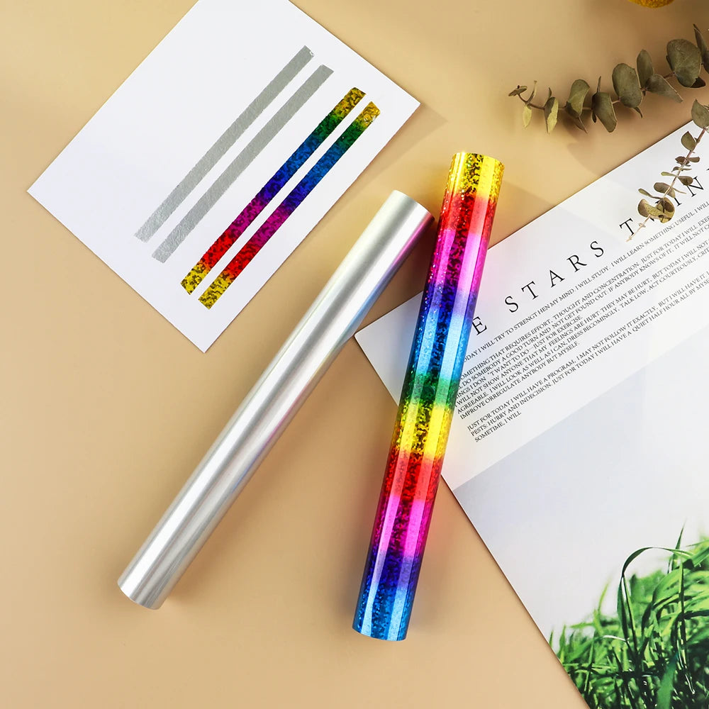 2025 New Toner Reactive Foil by Laser Printer and Laminator Colorful Foil for DIY Scrapbook Invitation Greeting Cards Stickers