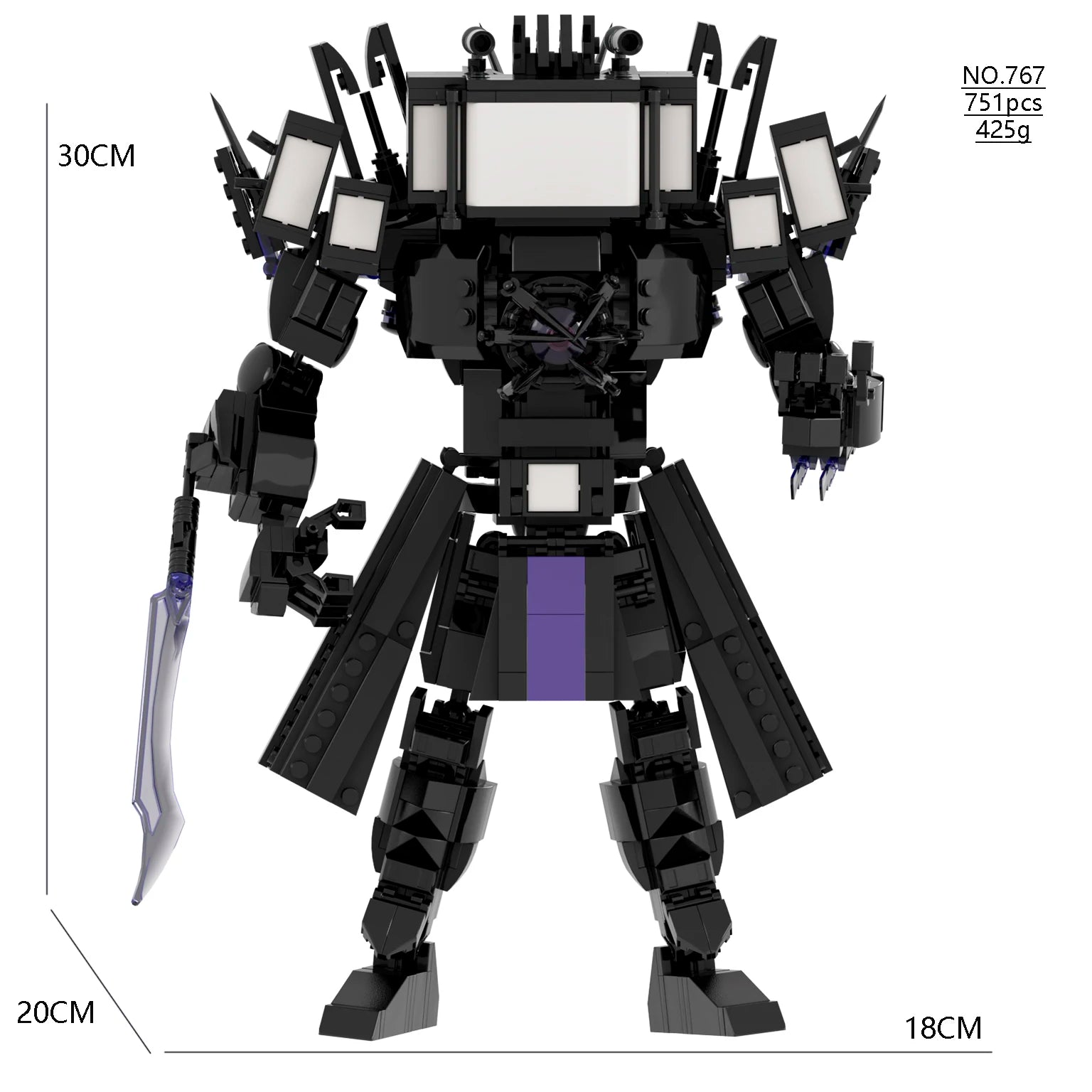 Skibidi Toilet Building Blocks Titans Drillman Speakerman Camera Man Tv Man Woman Titans Cameraman Drill Speaker Man Toy
