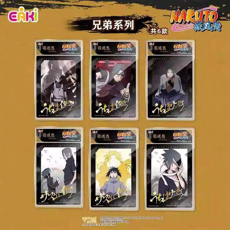Original Naruto Shippuden Ninja Road Series Cards Box Anime Figure Card With Card Bricks Sasuke Collection Flash Cards Acrylic