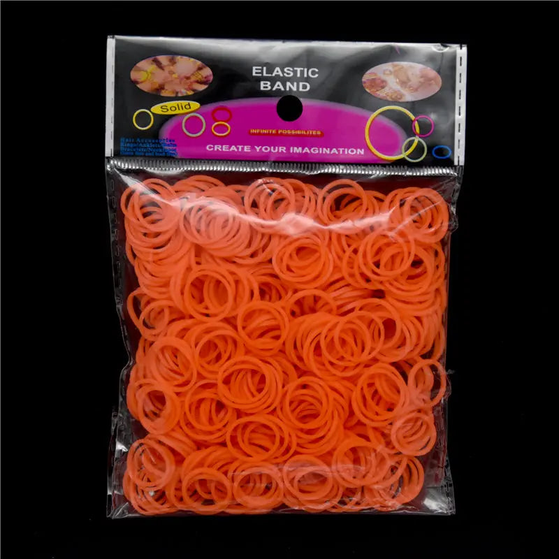 New Loom Rubber Bands Bracelet for Kids or Hair Rainbow Rubber Loom Bands Make Woven Bracelet DIY Craft Toys Christmas Gift