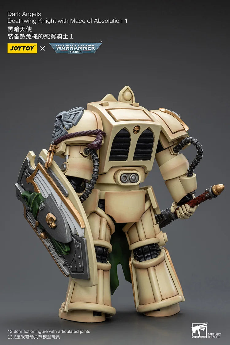JOYTOY Warhammer 40K Dark Angels Deathwing Knight With Mace Of Absolution 1 Action Figures Collection Doll Decoration Gift