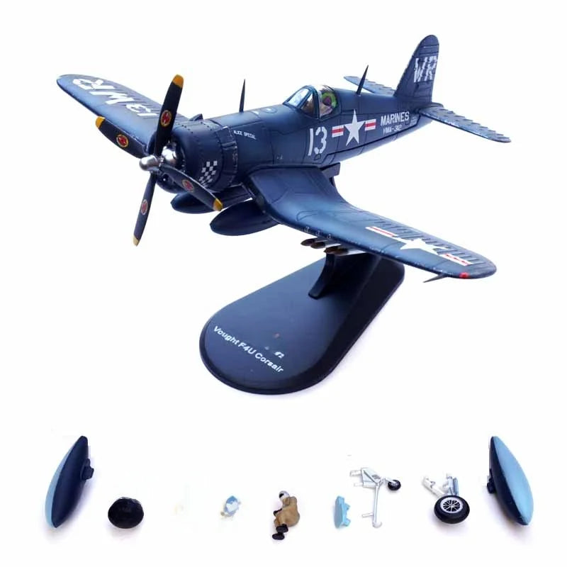 /72 Sc WS  F4U Pirate F4U Sle Military Fighter Aircrt Model Alloy Simulation Toys for Collectors And Fans