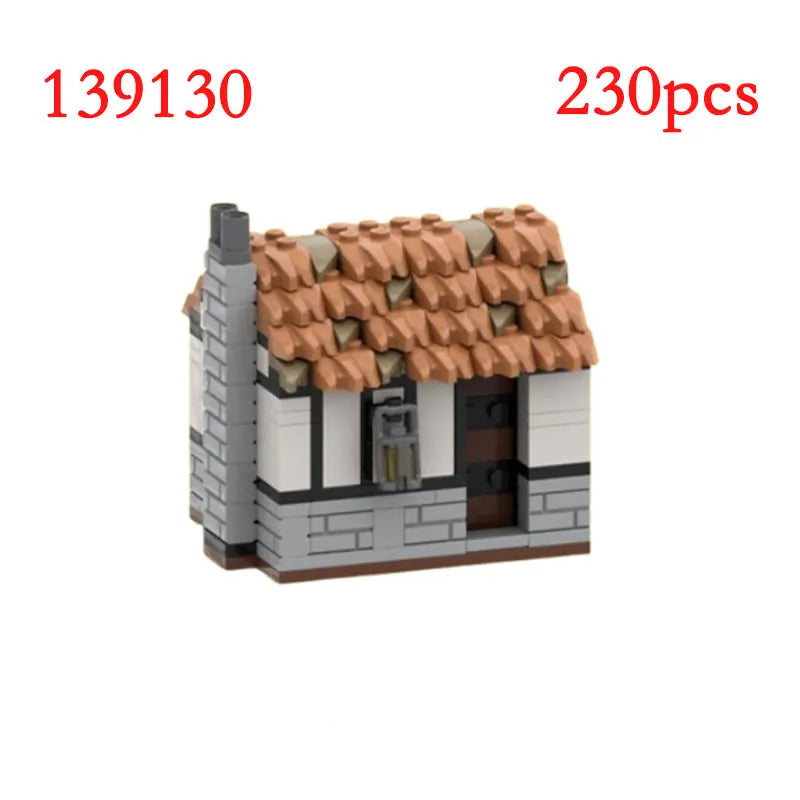 Spot MOC-136382 135500 132385 122060 etc. Medieval architecture small particle assembly building blocks educational toy model gi