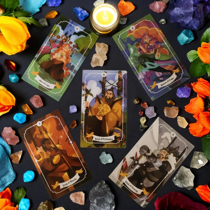 Wizard Magic Tarot，Large Size Card，12×7Series，Family Gathering Entertainment，Desktop Game，Board Game，Fortune Telling，Tarot Card