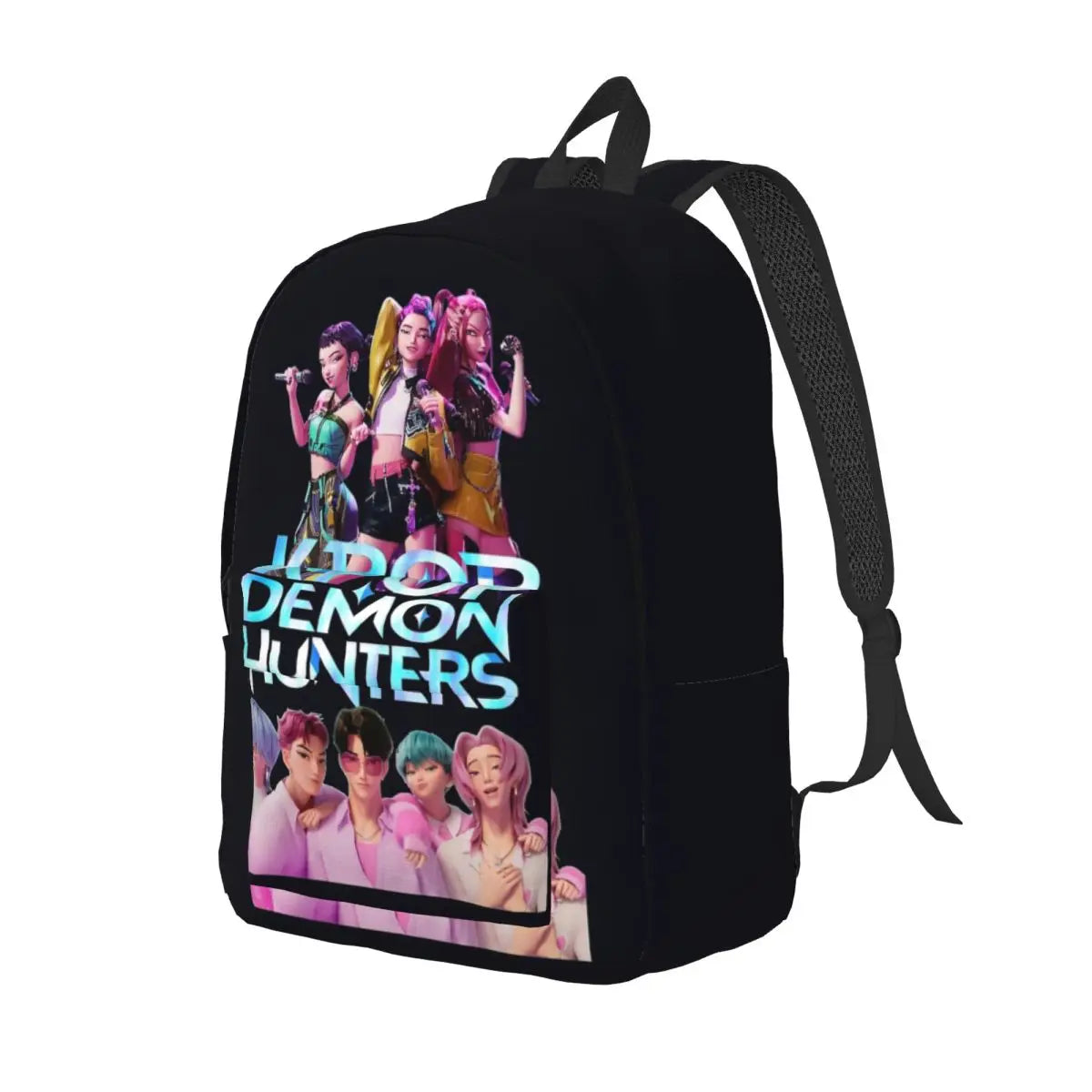 Kpop Demon Hunters Huntrix Backpack for Men Women Teenage Student Hiking Travel Daypack 2025 Movie Laptop Canvas Bags Outdoor