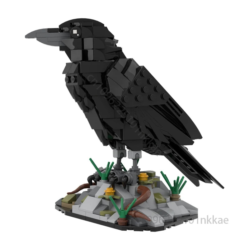 NEW MOC Clever Raven Building blocks Model Intelligent Birds DIY Assembly Bricks Children Toy Festival Birthday Christmas Gifts