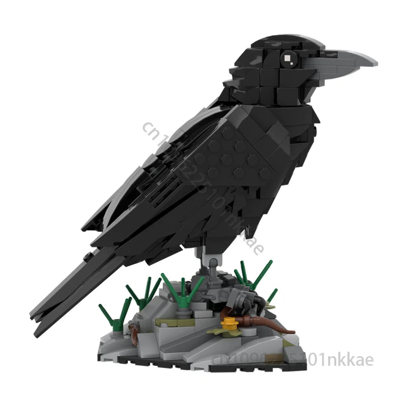NEW MOC Clever Raven Building blocks Model Intelligent Birds DIY Assembly Bricks Children Toy Festival Birthday Christmas Gifts