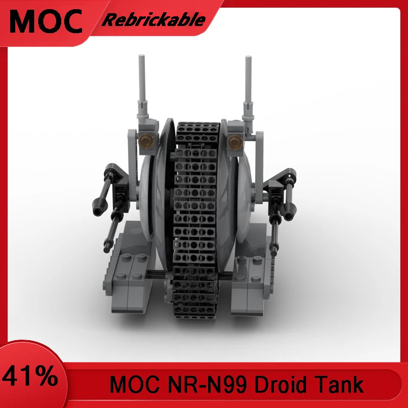 Star Battle NR-N99 Droids Tank Building Blocks, DIY Model Kit, Space Hegemony Movie Scene, Creative Toys, Gift for Kids Adults