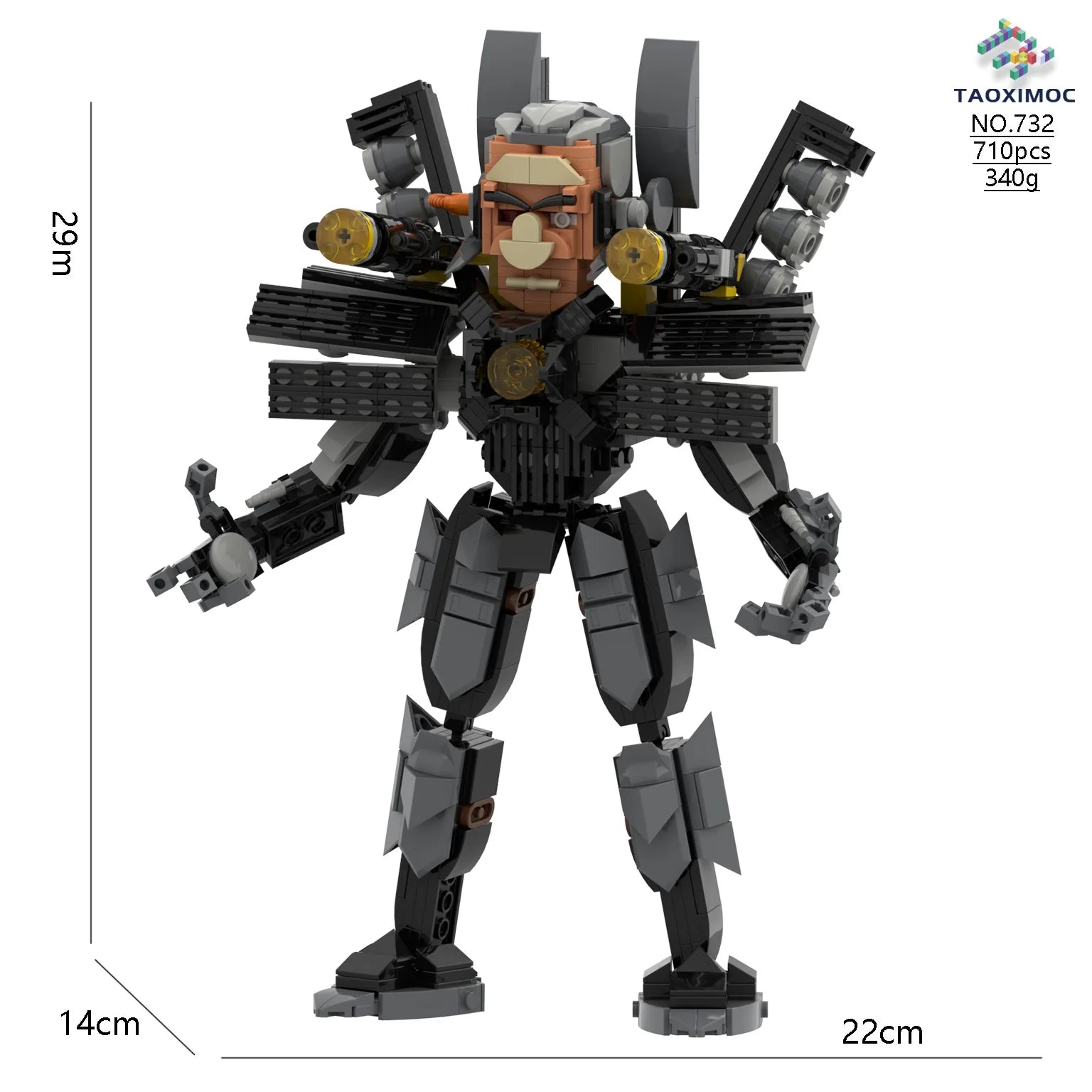 Skibidi Toilet Building Block Horror Game Speakerman Bosses Camara Titan TV Man Cartoon Doll Model Kids Halloween Birthday Gift