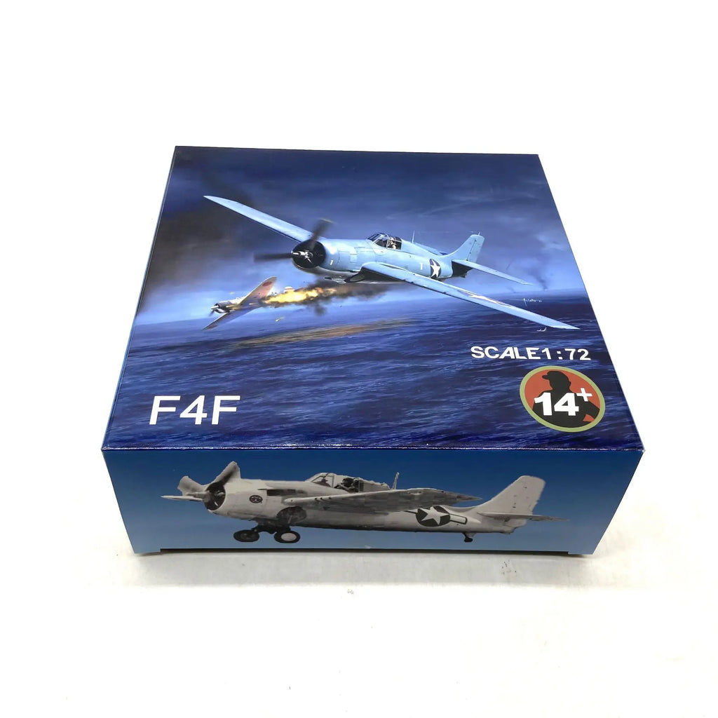Military WW2 F4F Fighter Wildcat  1:72 Scale Model With Stand Alloy Plane Collection  Gift For Man