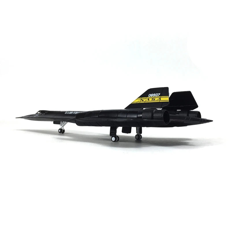 JASON TUTU 1/144 Scale US Air Force SR-71 Blackbird Reconnaissance Fighter Alloy Model Diecast Military Missile bomber