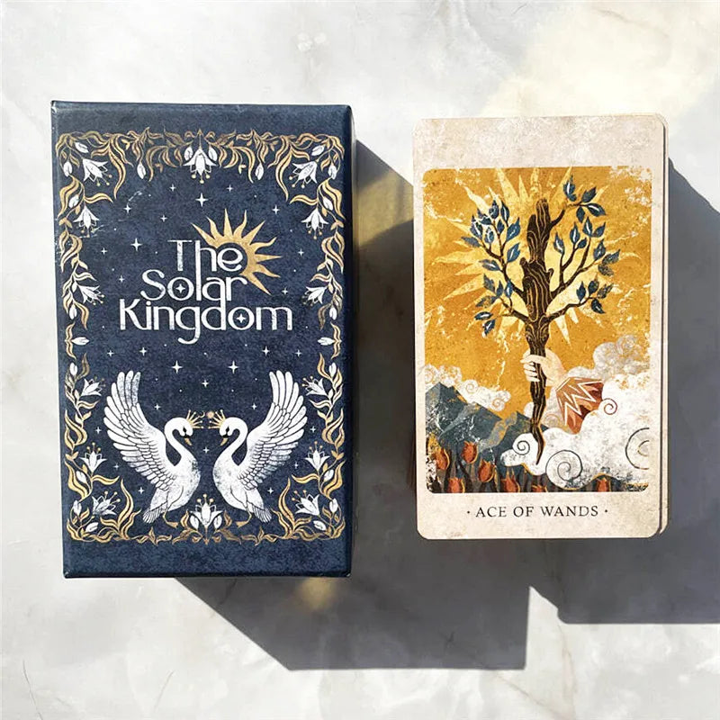 Solar Kingdom Tarot Card 86Pcs 12*7cm Oracle Deck English Version Board Game
