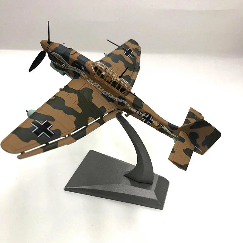 JASON TUTU 1/72 Scale Diecast Alloy Model Junkers fighter JU-87 Military Missile Bomber Collect gifts
