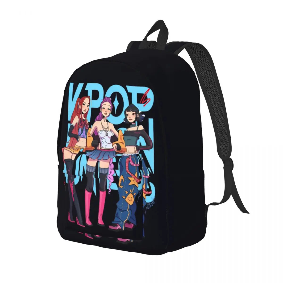 Kpop Demon Hunters Huntrix Backpack for Men Women Teenage Student Hiking Travel Daypack 2025 Movie Laptop Canvas Bags Outdoor