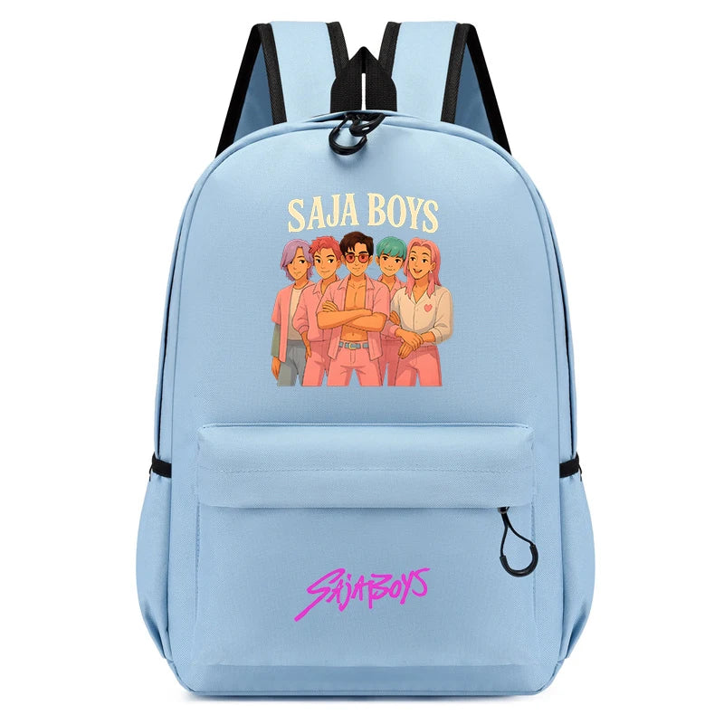 2025 New Fashion KPop Demon Hunters Backpack Back To School Boys Girls Cartoon Anime Canvas Backpacks Children's Small Schoolbag