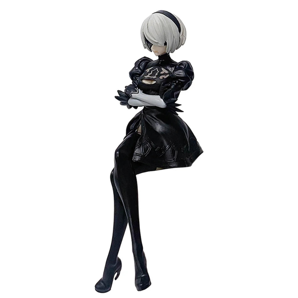 15Cm Anime Original SEGA Nier:automata Ver1.1A 2B Yorha No. 2 Type B Premium Chokonose Figure PVC Model Collectible Toys