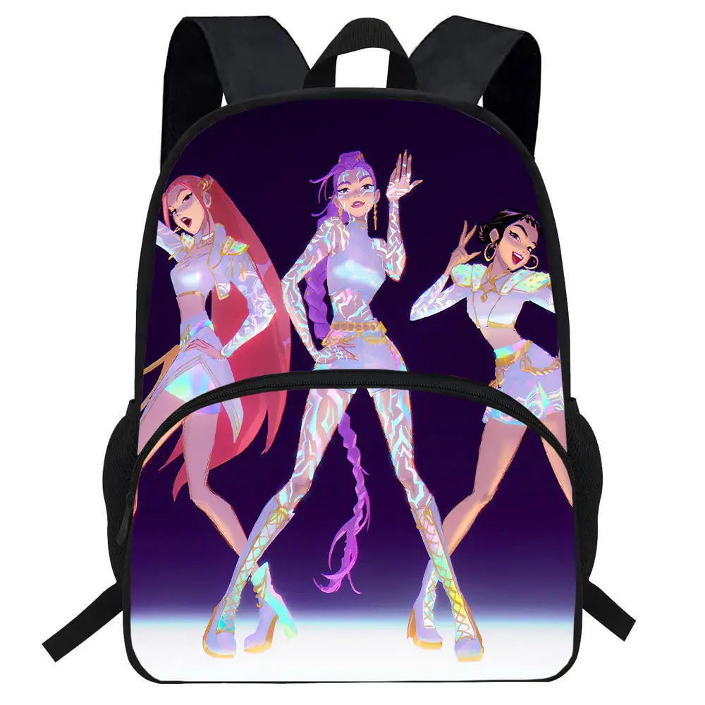 Anime Movie KPop Demon Hunters Backpack Mira Lumi Zoe Cosplay School Students Schoolbag Boys Girls Anime Pencil Bag Lunch Bag