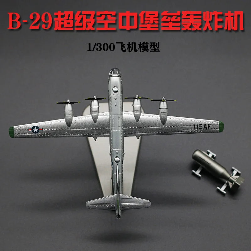 Model B-29 bomber aircraft model, Alloy B-25 Mitchell bomber aircraft model, decorative items, collection gifts