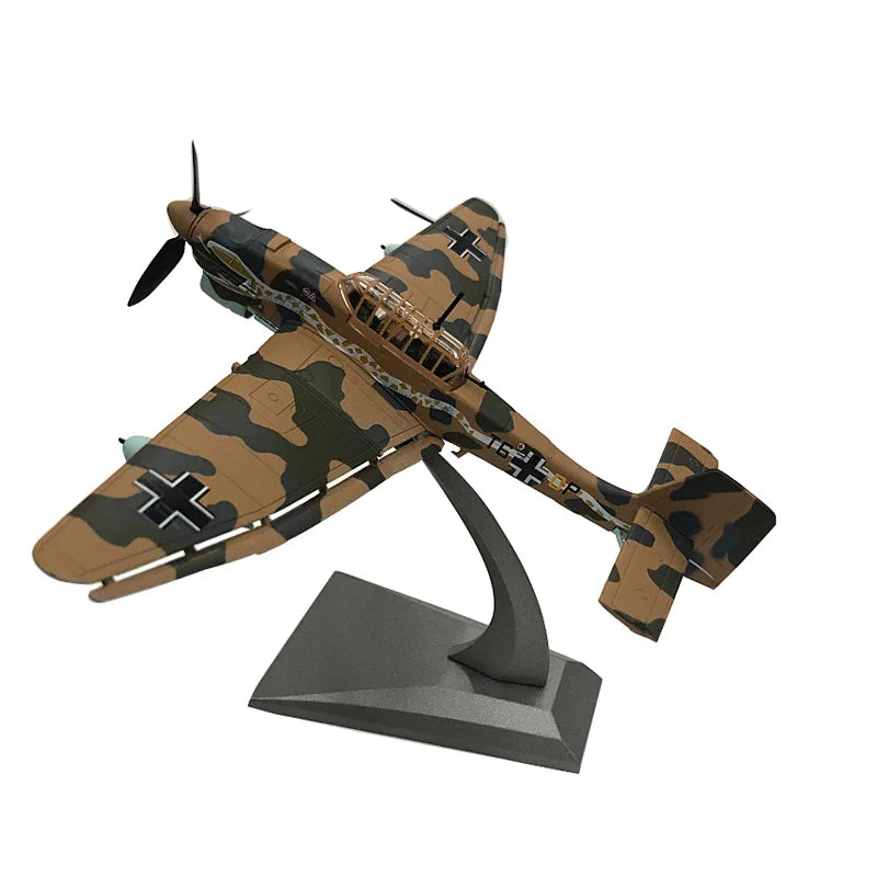 JASON TUTU 1/72 Scale Diecast Alloy Model Junkers fighter JU-87 Military Missile Bomber Collect gifts