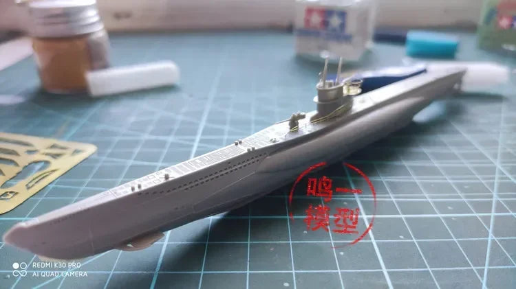 Hobby Boss 83505 1/350 Scale Model German DKM Navy Type VII-C U-Boat Submarine Static Kit with Etched Parts for Model DIY Toys