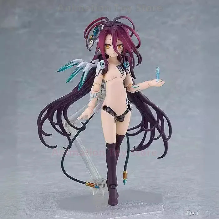 Figma #604 No Game No Life Zero Shuvi Zero Articulated Figure Changeable Costume Collectible Model Gift for Anime Fans