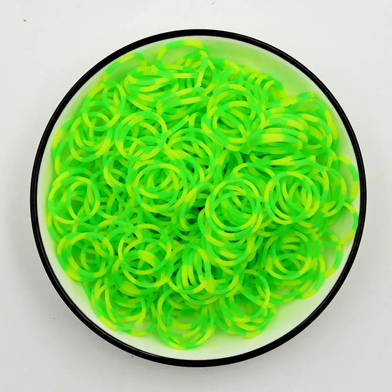 New Loom Rubber Bands Bracelet for Kids or Hair Rainbow Rubber Loom Bands Make Woven Bracelet DIY Craft Toys Christmas Gift
