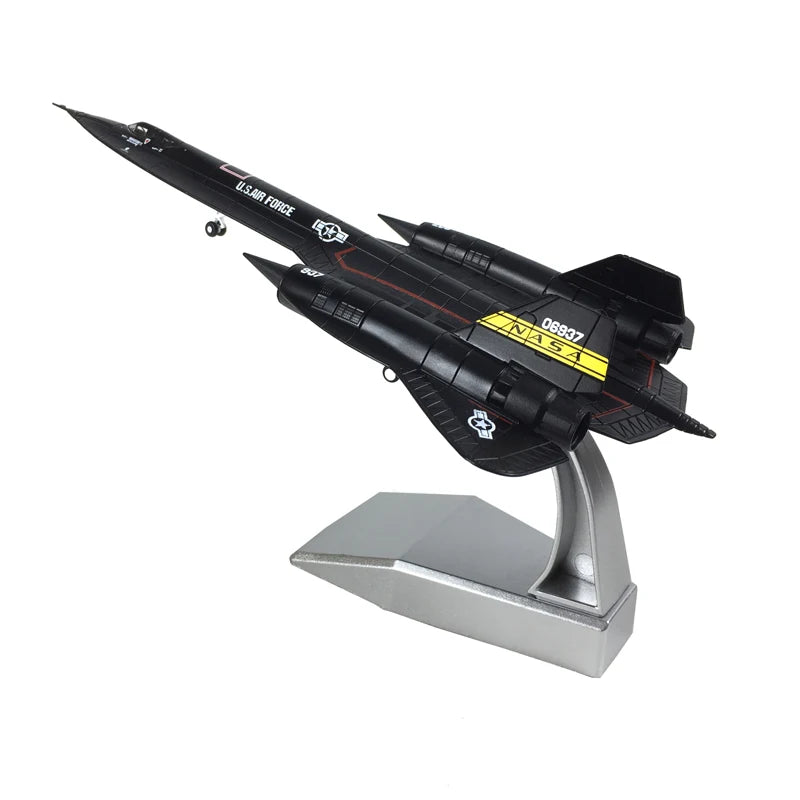 JASON TUTU 1/144 Scale US Air Force SR-71 Blackbird Reconnaissance Fighter Alloy Model Diecast Military Missile bomber
