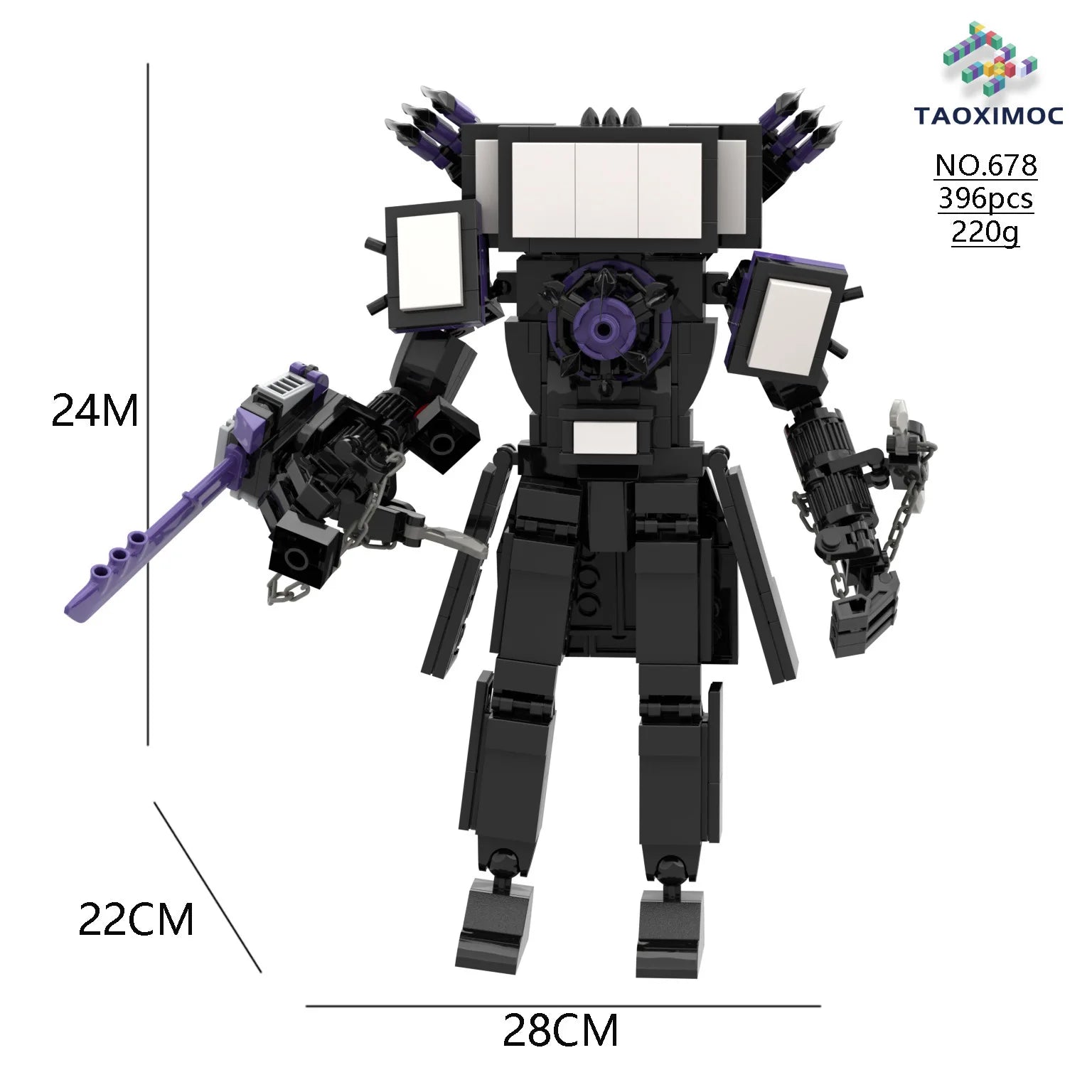Skibidi Toilet Building Block Horror Game Speakerman Bosses Camara Titan TV Man Cartoon Doll Model Kids Halloween Birthday Gift