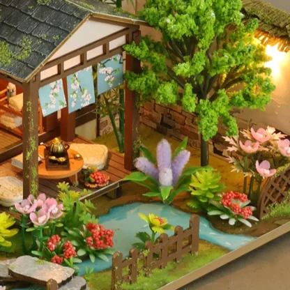 NEW DIY Wooden Doll House Bamboo Spring Courtyard Casa Miniature Building Kits Dollhouse With Furniture Big Villa Girls Gifts - Image 6