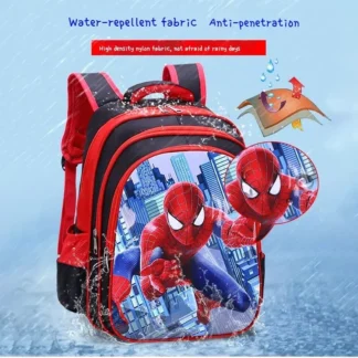 kf S92d78bb3a8e040348eff24622981e9a6U New Marvel Comics Series Backpack Spider Man Batman Cartoon Attend School Schoolbag Children Fashion Knapsack Kid