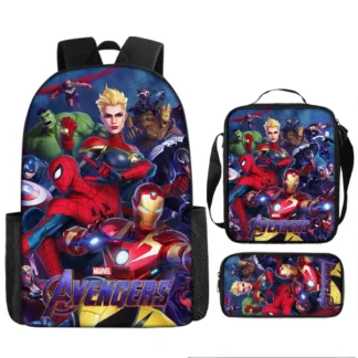 kf Sde38f7a5b80941dda1290f07960822f9R 32 Styles Spiderman Backpacks Super Heroes Student School Bag Cartoon Stereo Kindergarten Backpack Children s Travel