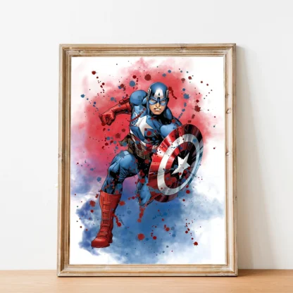 MINISO Anime Movie Poster Marvel Hero Canvas Wall Art Print Mural Iron Man Black Widow Hulk Decorative Painting Home Decor Gift - Image 2