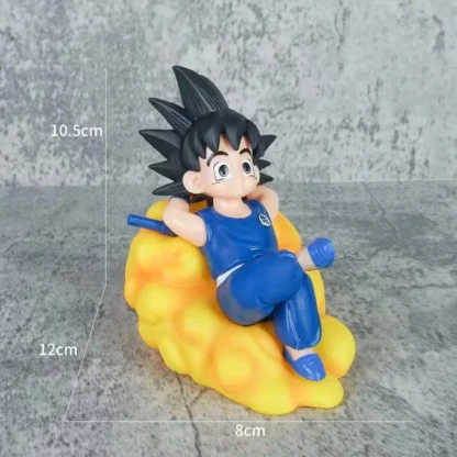 10cm Dragon Ball Z Anime Figures Child Son Goku Figure Action Anime Somersault Cloud Pvc Statue Model Fashion Kids Toys 4