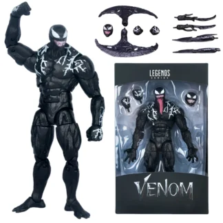 Venom Action Figure Hasbro SHFiguarts Symbiote Head Carving 2.0 SHF Movable Movies Model Doll Collectible Kids for Toy Gift