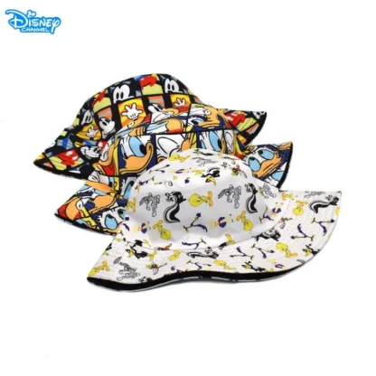 Disney Mickey Mouse Children's Cap Girls Fashion Bucket Hat Donald Duck Men Women Travel Panama Hat Outdoor Sun Hat Gifts - Image 4