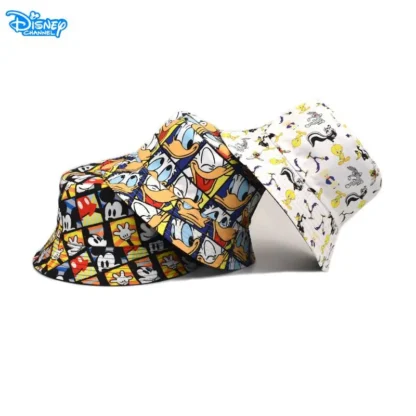 Disney Mickey Mouse Children's Cap Girls Fashion Bucket Hat Donald Duck Men Women Travel Panama Hat Outdoor Sun Hat Gifts - Image 2