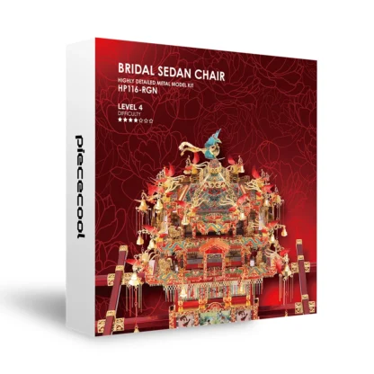 Piececool 3D Metal Puzzle DIY Model Kits Bridal Sedan Chair Jigsaw Building Kits Toys for Teen Birthday Gifts - Image 4