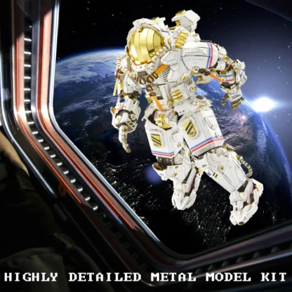 Piececool 3D Metal Puzzles Taikonaut Model Kits Jigsaw Toys for Adult Brain Teaser DIY Set for Home Decoration Birthday Gifts - Image 3